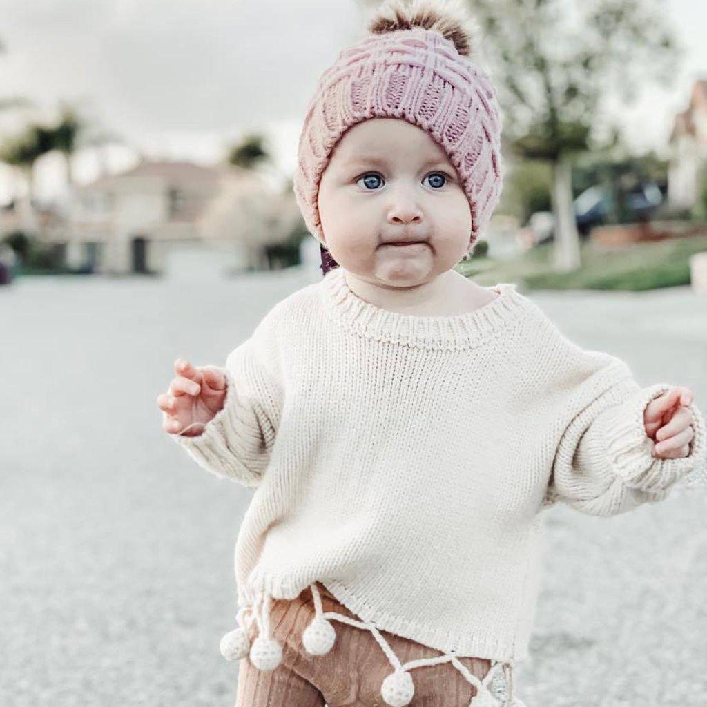 Baby girl sale white sweater