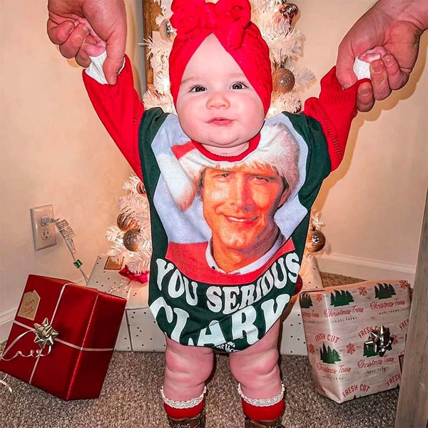 You Serious Clark Christmas Romper