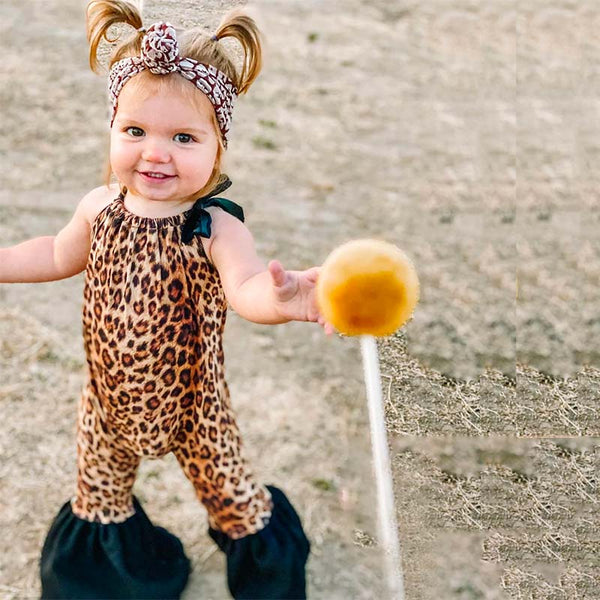 Girl Leopard Jumpsuit