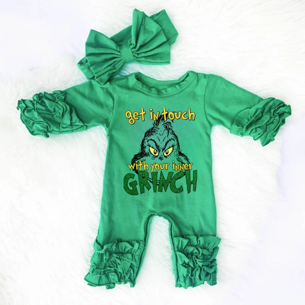 Green Guy Baby Jumpsuit