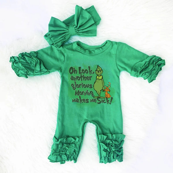 Green Guy Baby Jumpsuit