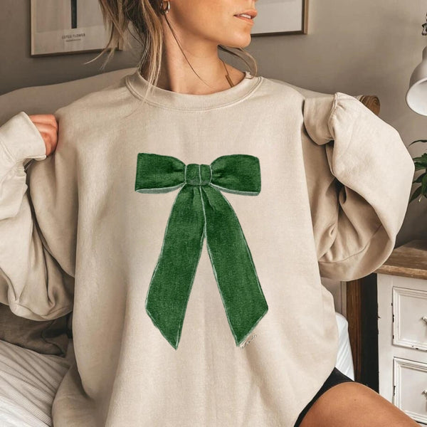 Mom Christmas Bow T-shirt