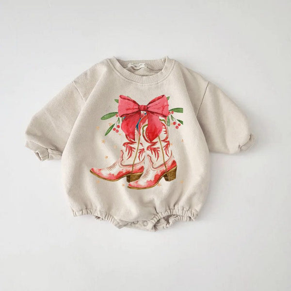 Christmas Boots Romper