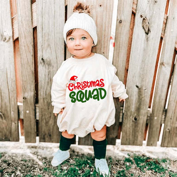 Baby Christmas Squad Romper