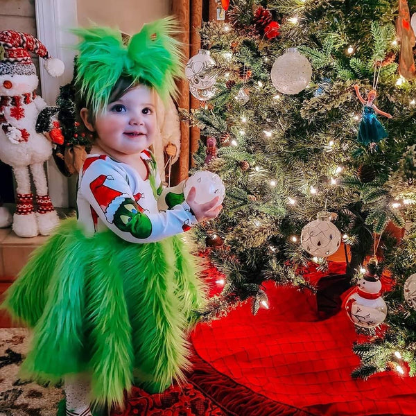 Christmas Skirt with Headband