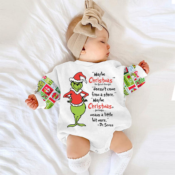 Baby Grinch Christmas Romper