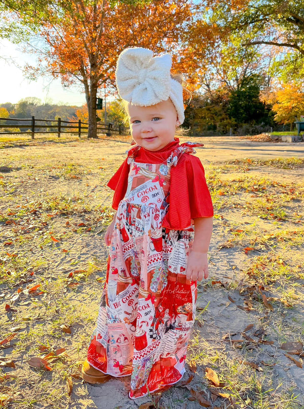 Toddler Christmas Jumpsuit Set(Top+Jumpsuit)