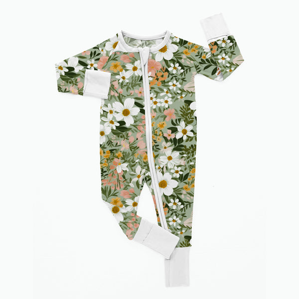 Newborn Floral Bamboo Sleeper