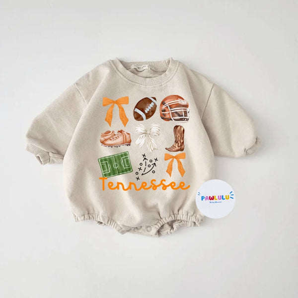 Football Tennessee Romper