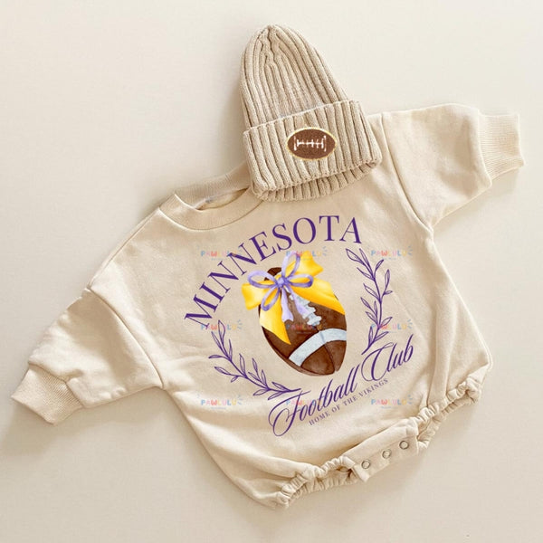 Baby MINNESOTA Football Romper