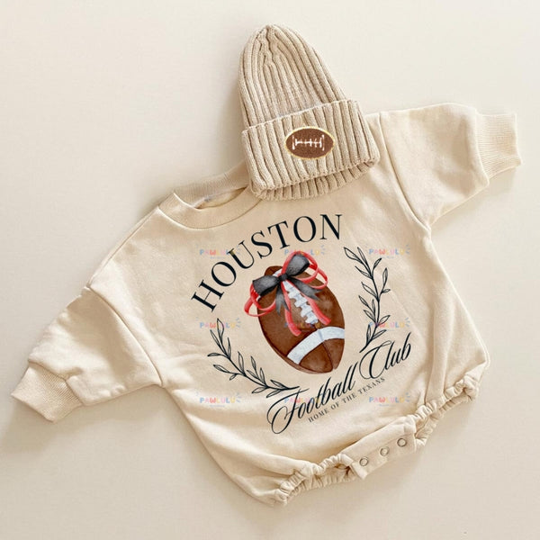 Baby HOUSTON Football Romper