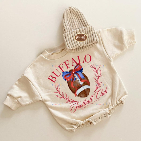 Baby BUFFALO Football Romper