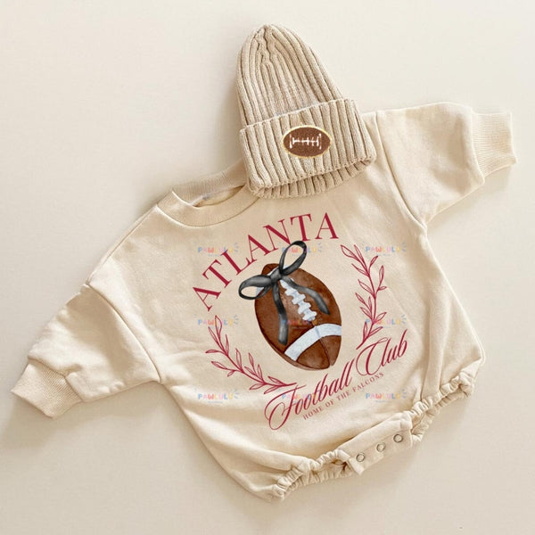 Baby ATLANTA Football Romper