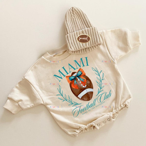 Baby MIAMI Football Romper