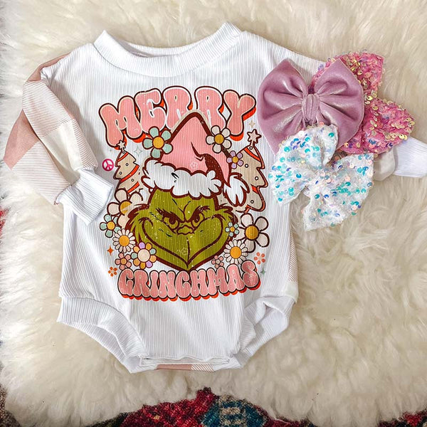 Baby Girl Merry Christmas Romper