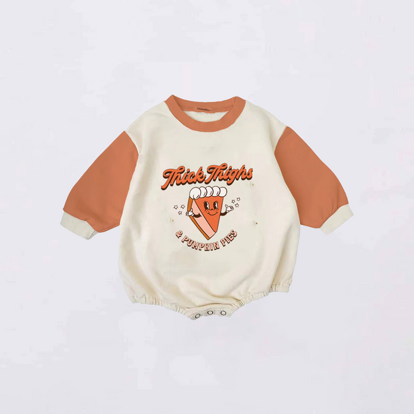 Baby Thick Thighs Pumpkin Pies Romper