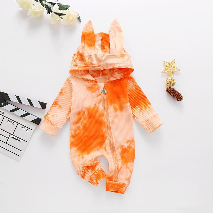 Baby Rabbit Ears Tie Dye Hooded Pawlulu