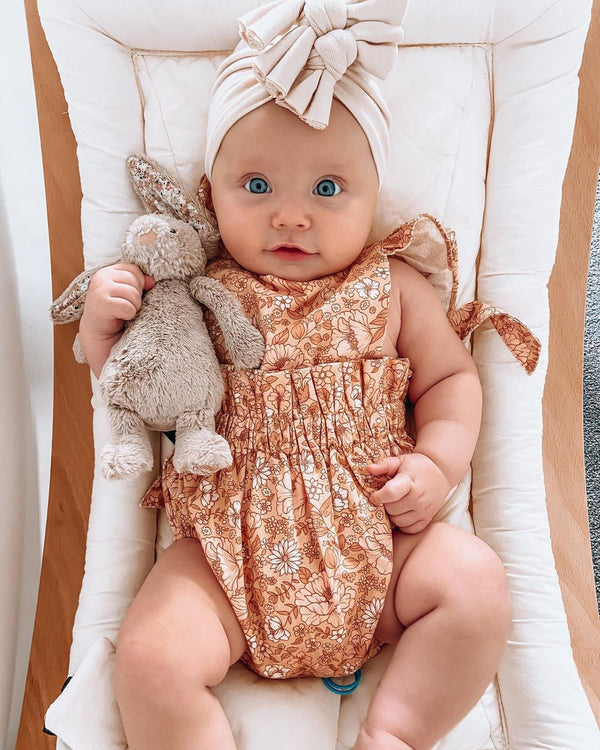 Shell Floral Print Rompers Pawlulu