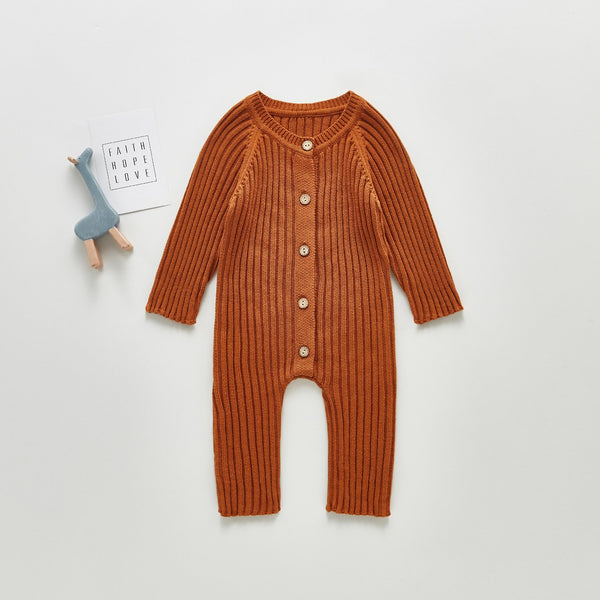 Babygirl Hand-knit Sweater Romper Pawlulu