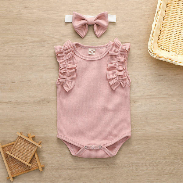 Baby Knit Cotton Romper pawlulu