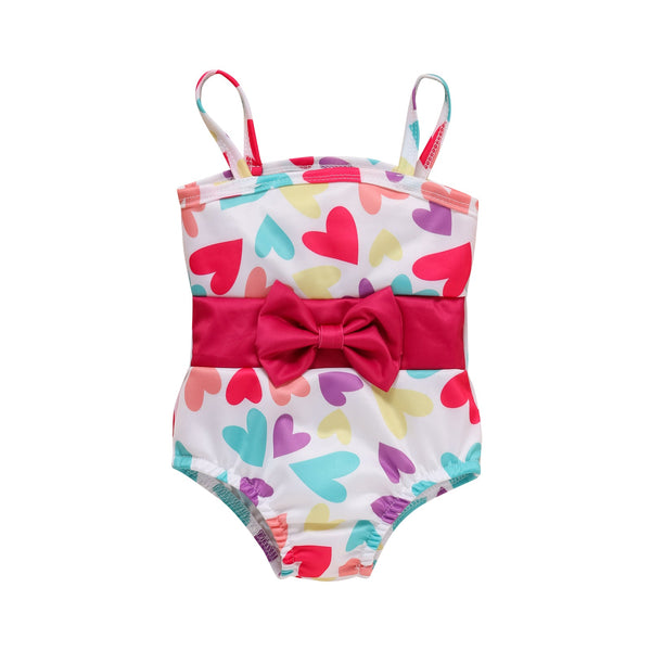 Heart Printed Swimsuit Pawlulu