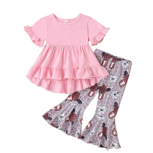 Toddler Girl Cow Set Pawlulu