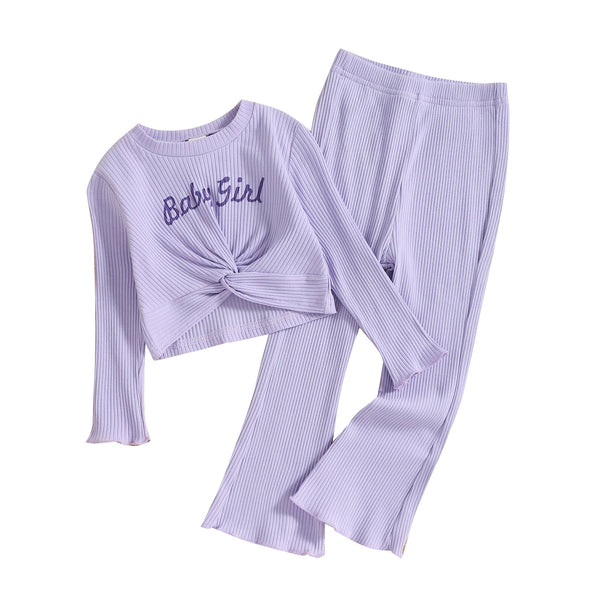 Purple Pit Stripe Long Sleeve Suit Pawlulu