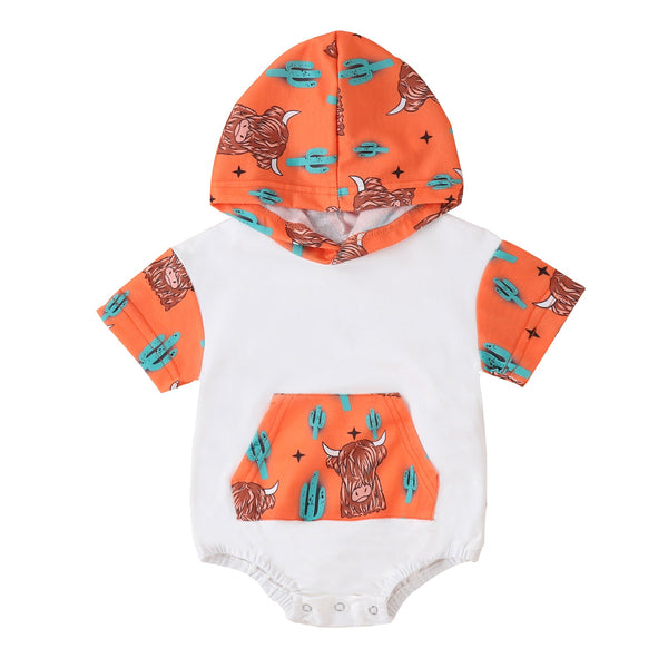 Baby Animal Hooded Romper Pawlulu