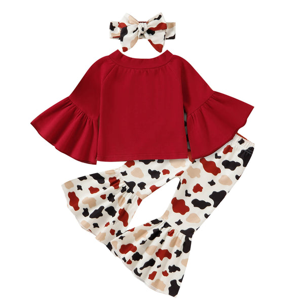 3-Piece Toddler Flares Set Pawlulu