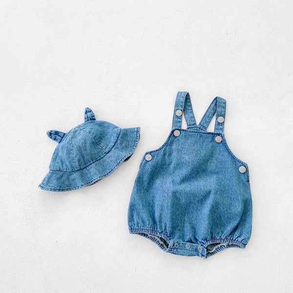 Babygirl Denim Jumpsuit Suit pawlulu