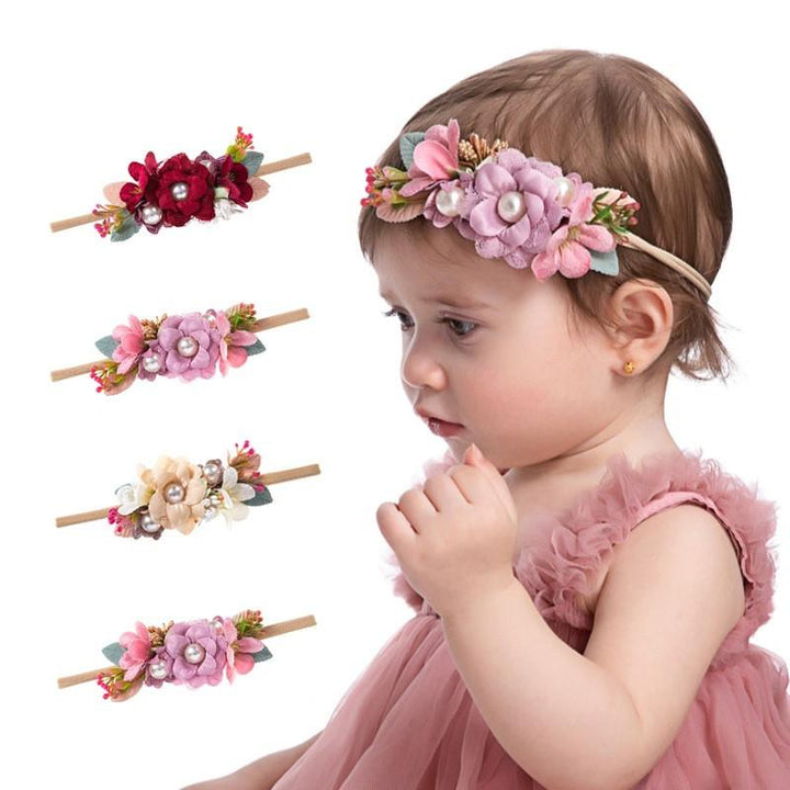 Baby Pearl Flower Headband Pawlulu