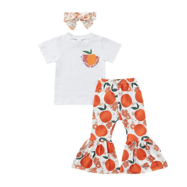 3-piece Orange Print  Suit Pawlulu