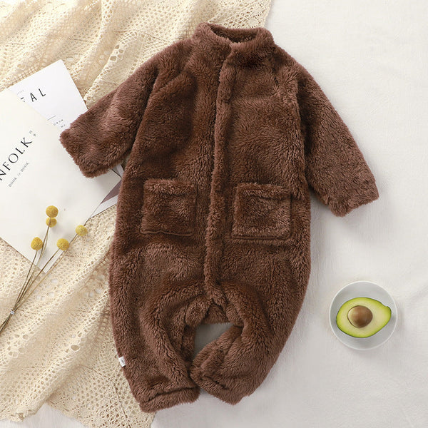 Baby Plush Jumpsuit Pawlulu