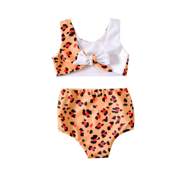 2-piece Leopard Print Swimsuit Pawlulu