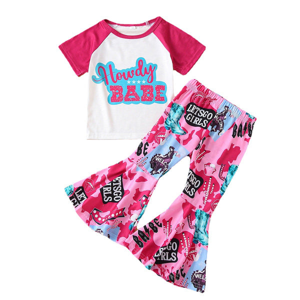 Toddler Girl Print Suits Pawlulu