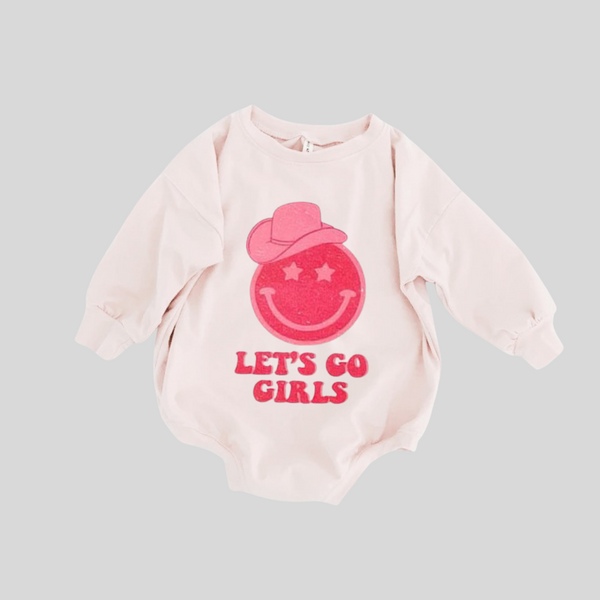 Baby Let's Go Girl Romper pawlulu